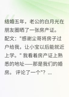 抖音老公转我房子给白月光后悔疯了by柳絮晚风在线阅读