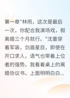 (抖音小说)沈墨林雨陈建军小说全文阅读免费