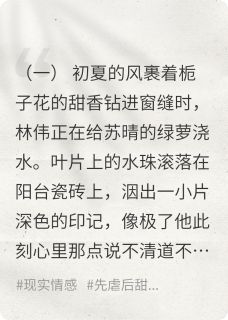 出轨后还能和好吗？林伟苏晴陈峰by陆白桃免费看