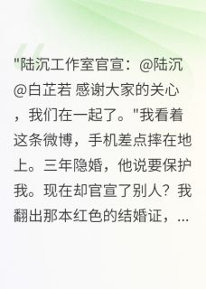 【抖音】秘密结婚三年后,老公官宣了别人全文阅读