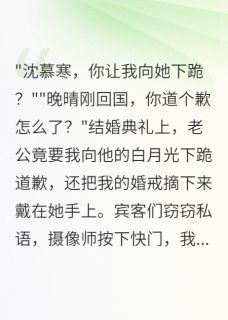 结婚当天新郎让我给白月光下跪小说-沈慕寒苏晚晴全篇阅读-暗夜阅读网
