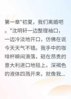 抖音小说豪门少奶奶离婚后成了首富白月光沈明轩霍景深全文txt