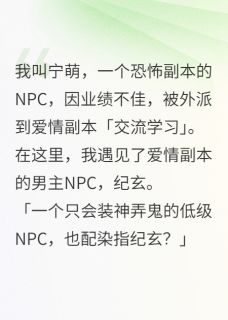【新书】恐怖副本NPC去爱情副本当交流生主角纪玄林婉儿全文全章节小说阅读