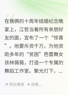 主角是江哲林薇薇的小说结婚纪念日，老公为白月光掷千万最完整版热门连载-暗夜阅读网