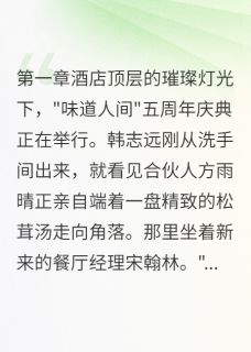 韩志远方雨晴程小雅是哪部小说的主角 韩志远方雨晴程小雅全文阅读