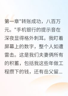 发现妻子转八百万给弟弟我离婚了免费章节发现妻子转八百万给弟弟我离婚了点我搜索全章节小说