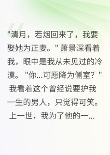 白月光归来后我成了皇后完整版免费阅读，萧承景沈若烟清月小说大结局在哪看-暗夜阅读网