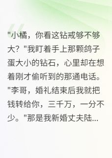 嫁入豪门老公转给前女友三千万最新章节 陆景深顾城小橘全文阅读-暗夜阅读网