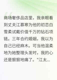 离婚当天老公给初恋千万项链小说江慕寒陆景深苏晚星免费阅读-暗夜阅读网