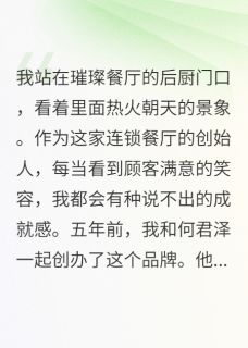 前夫送外卖撞见我开豪车小说何君泽王睿明林可可免费阅读-暗夜阅读网