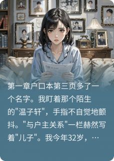 户口簿凭空多个儿子，无痛喜当妈小说(完结)-蓝世杰温子轩苏梦章节阅读-暗夜阅读网