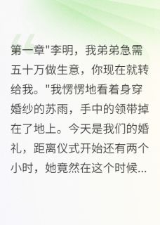 结婚要五十万救弟我选她闺蜜(苏雨林小雅李明)最新章节