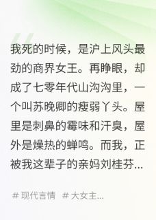 抖音小说我，资本家小姐，年代文扶贫全家苏卫东刘桂芬李春花全文txt