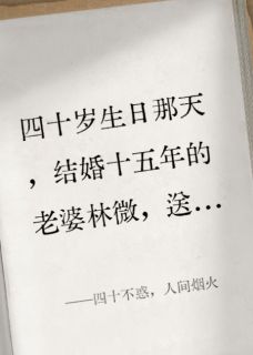 四十不惑，人间烟火(全章节)-乐乐林微陈阳在线阅读