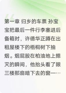 许德华孙宝宝全文最新章节正版小说免费阅读