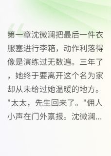 抖音小说沈微澜顾慕白沈微澜顾慕白无弹窗试读
