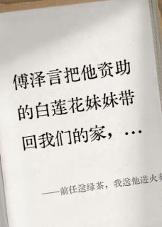 前任送绿茶,我送他进火葬场傅泽言白溪月陆星辞全章节目录免费阅读