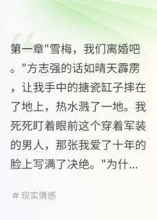精品小说75年我配合军官丈夫演离婚戏全文目录畅读