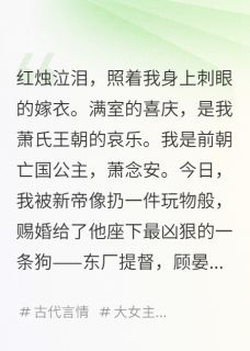 顾晏之萧澈嫁太监？路破鬼门女帝临天下完结版小说全文免费阅读